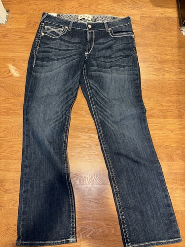 Ariat Mid Rise Dresden Straight Leg 34R NWT Cowgirl - Picture 3 of 15