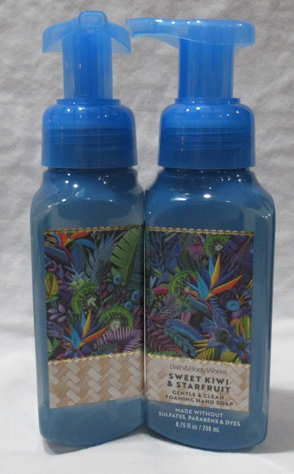 Bath & Body Works G&C Foaming Hand Soap Set Lot of 2 SWEET KIWI & STARFRUIT - Image 2 of 4