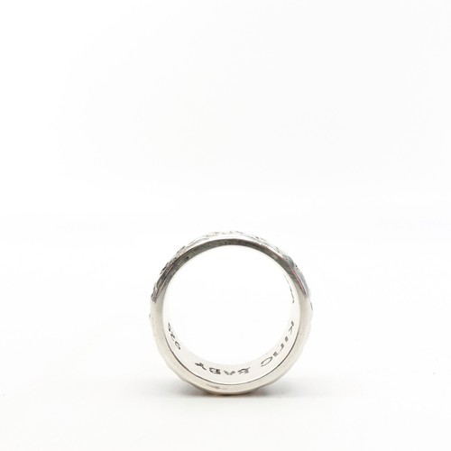King Baby Studio Square Hammered Texture Band Ring Fine Silver .925 Size 12 - Picture 9 of 12