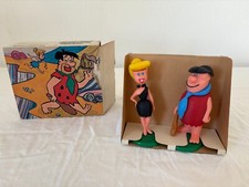 Familie Feuerstein Fred und Wilma Figuren, Aufstellfiguren Flintstones  1971 RAR