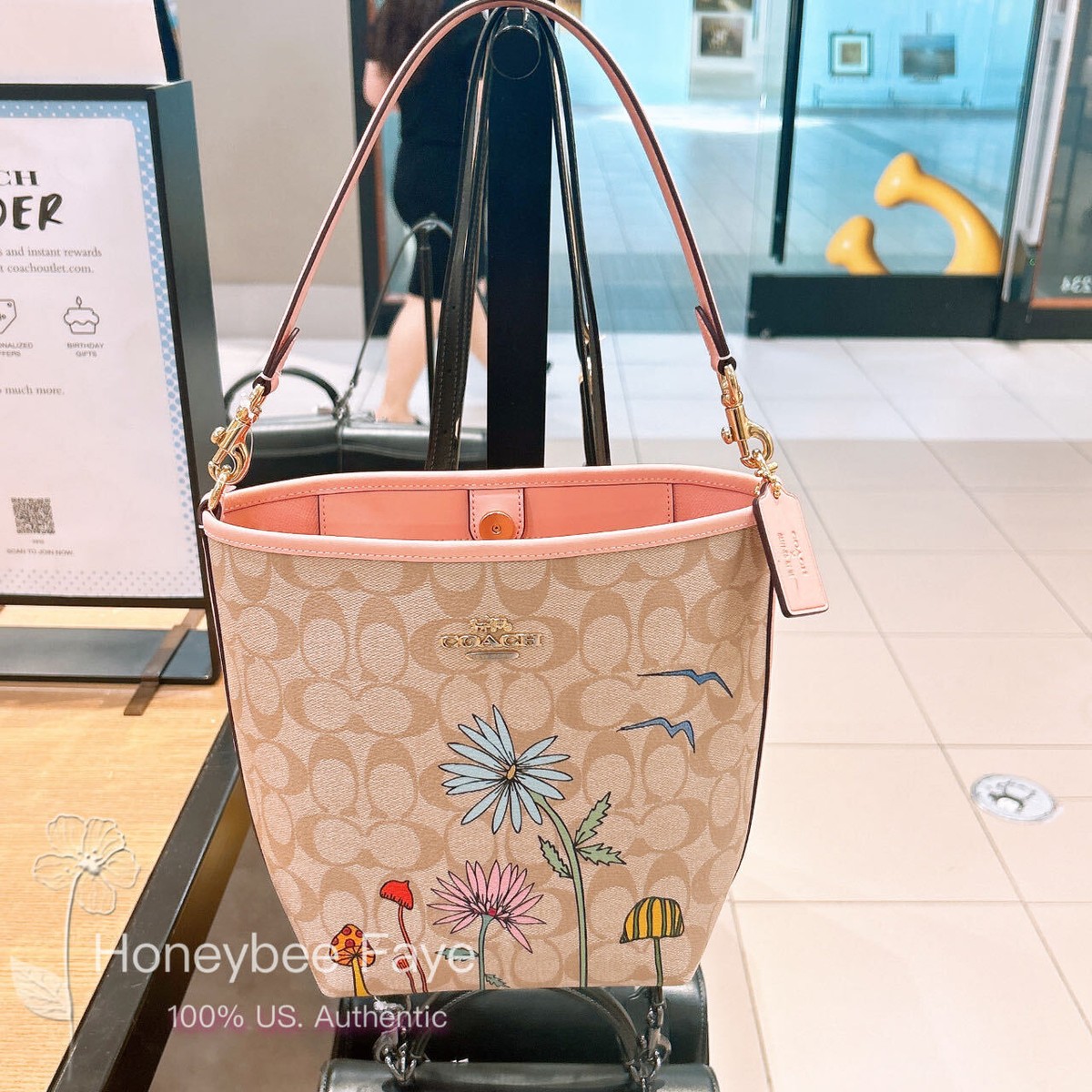 NWT Coach X Observed By Us City Bucket Bag In Signature NWT Coach X Observed By Us City Bucket Bag In Signature