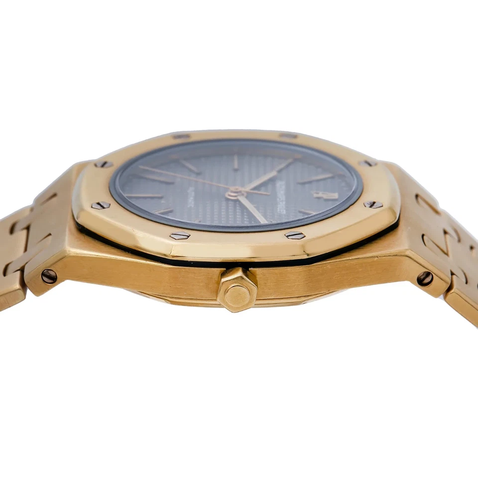 Audemars Piguet Royal Oak 33mm Black Dial Yellow Gold Bracelet - 67600BA - Image 3 of 4