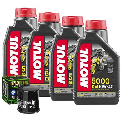 Maintenance Honda VT 750 Shadow 1997/2007 - 4L Motul 5000 10W40 Oil Filter