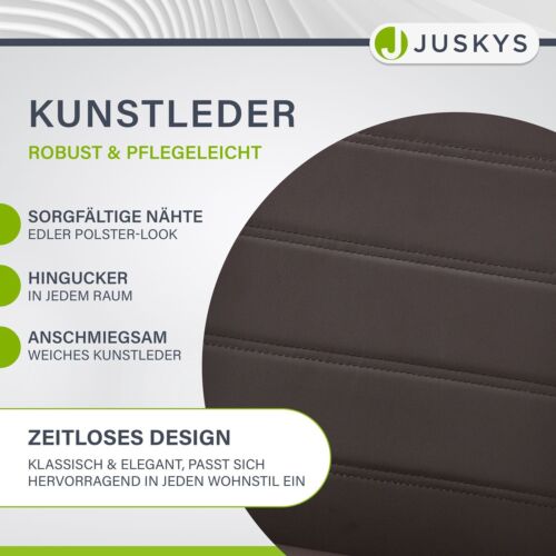 Esszimmerstuhl Freischwinger Schwingstuhl Küchenstuhl Esszimmer Set Juskys® - Bild 6 von 13