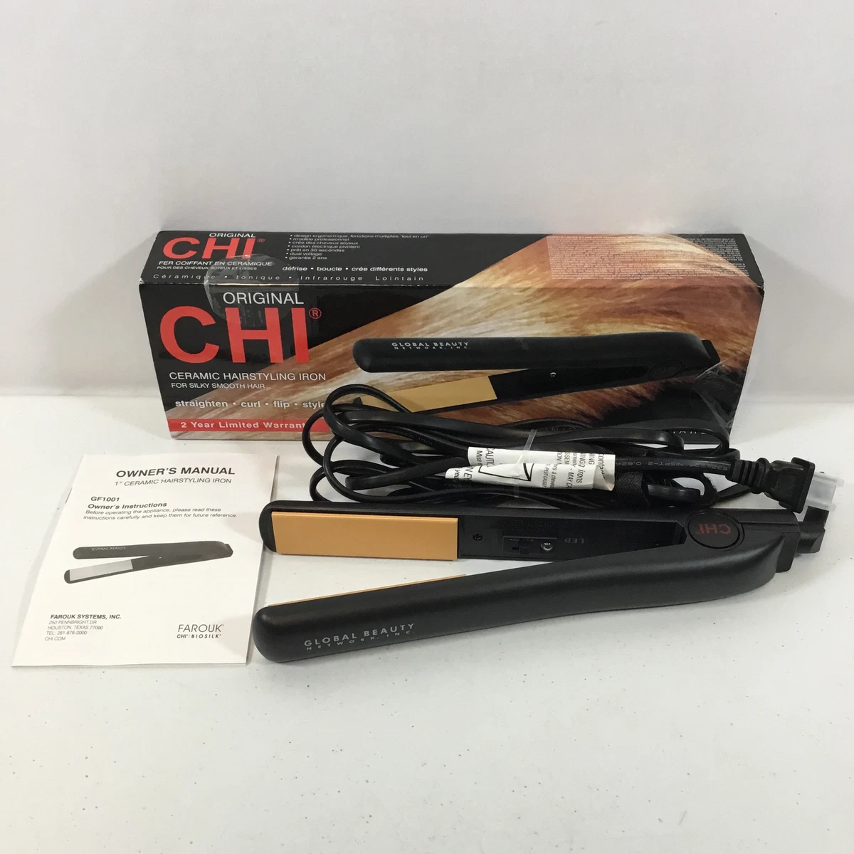 Amazon.com : CHI Original Ceramic Hair Straightening Flat Iron| 1