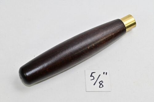 Replacement Chisel Handles Turned Dark Beech Brass Ferrule sizes 5/8” to 1” - Picture 3 of 6