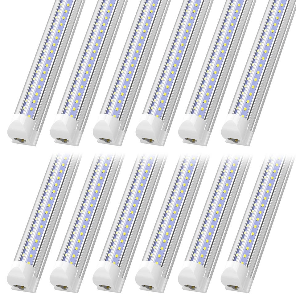 T8 LED Tube Light Bulb 6500K 2FT 3FT 4FT 5FT 6FT 8FT LED Shop Light Fixture - Image 2 of 4