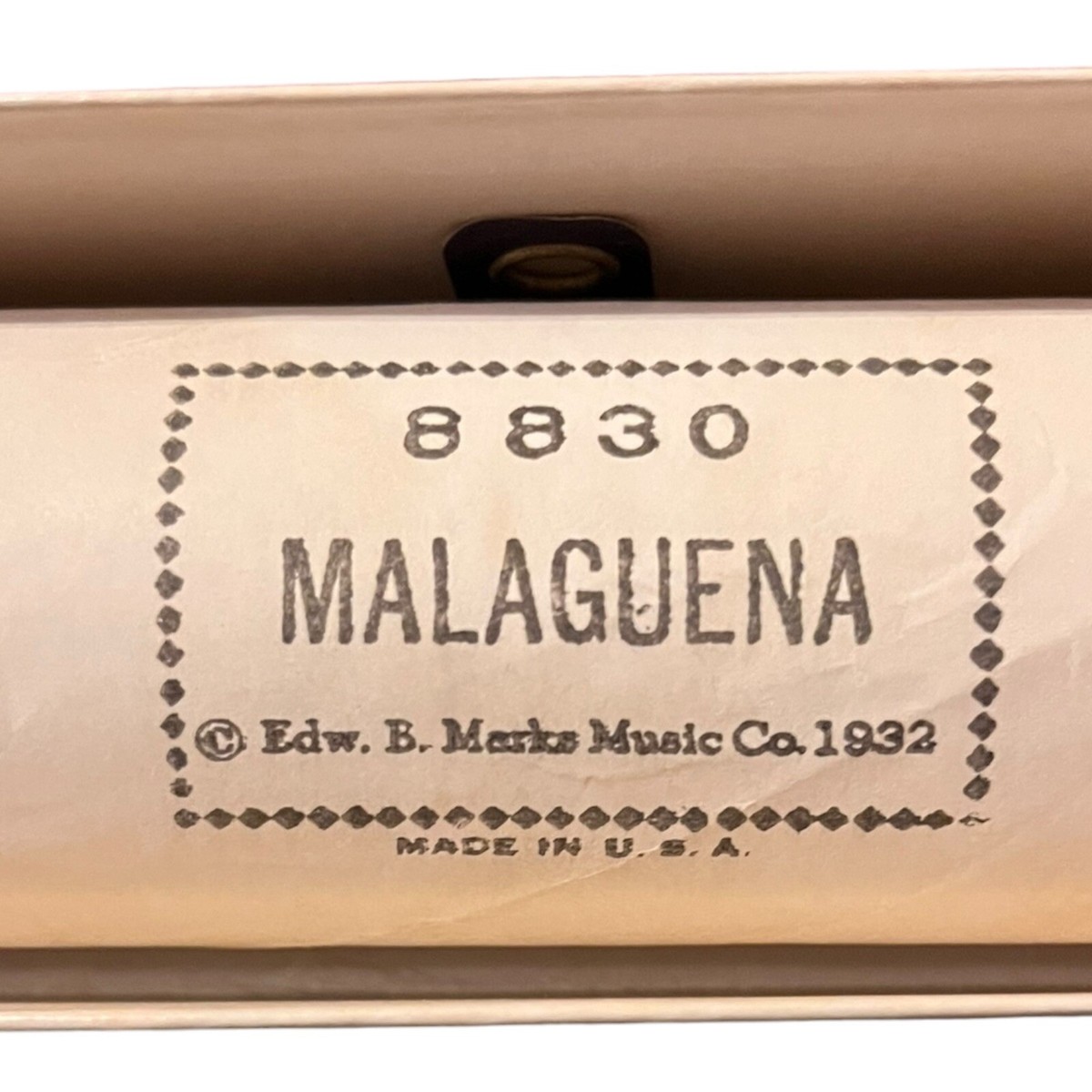 QRS Instrumental Lecuona MALEGUENA Frank Milne 8830 Player