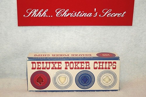 NEW POKER CHIPS VINTAGE USA 100 DELUXE ~ Mayer Plastics Inc. N.Y. - Picture 2 of 3