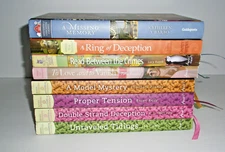 Annie's Mysteries Unraveled 8 Lot Guideposts Antique Shop Mysteries HC DJ