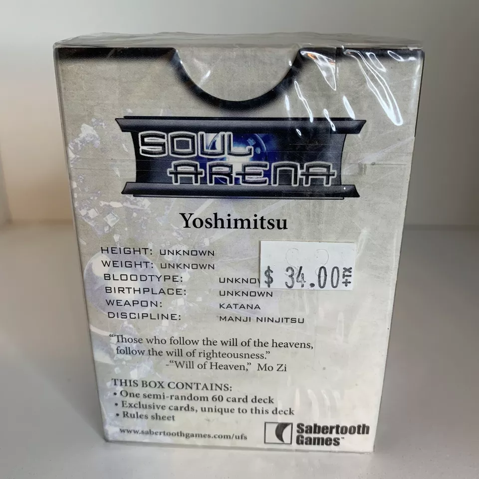 UFS TCG SoulCalibur III Soul Arena Starter Deck YOSHIMITSU Universal Fighting - Image 2 of 2