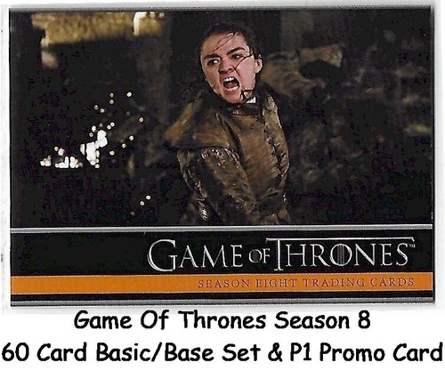 Game Of Thrones Season 8 (Eight) - 60 Card Basic/Base Set & P1 Promo Card - 2020 - Picture 5 of 7