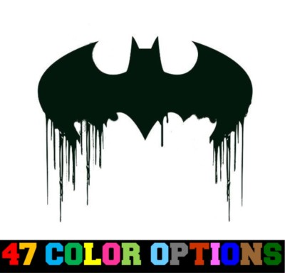 Vinyl Decal Truck Car Sticker Laptop - DC Comics Batman Bleeding Bat Symbol Logo