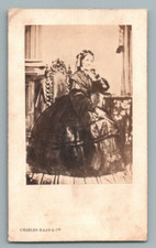 CDV ARISTOCRACY WOMAN TO IDENTIFY PRIMITIVE PHOTO BY CHARLES HAAS Cie PARIS