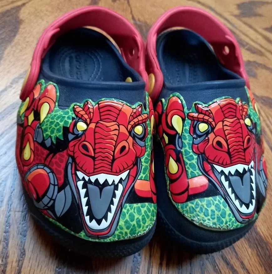 Kids sales dinosaur crocs