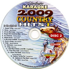 COUNTRY HITS 2009 KARAOKE CHARBUSTER Vol-2 CD G 5124 Disc-2 NEW IN SLEEVES