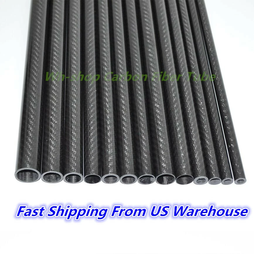 3K Carbon Fiber Tube 10 12 15 16 18 19 20 22 24 25 26 27 30 32 38 40 x 500MM - Image 2 of 4