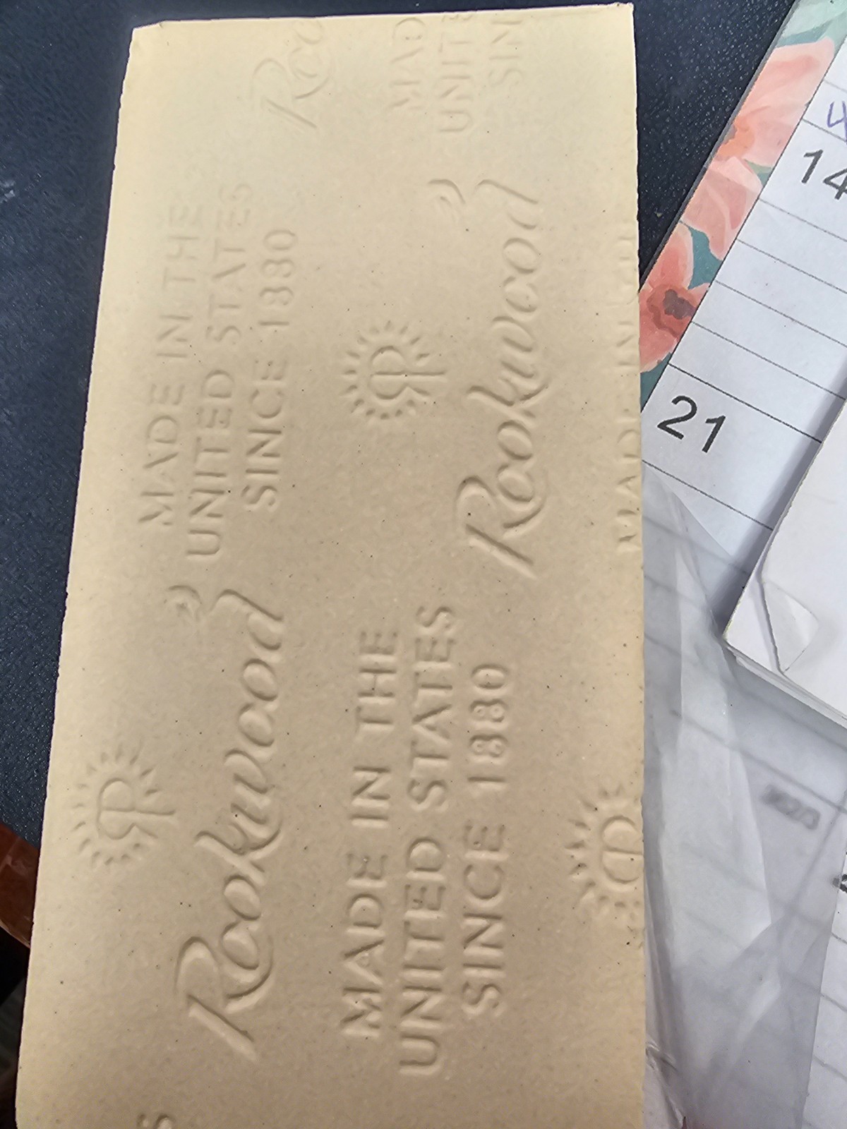 Rookwood off white tile lot 26 pieces 6 x 3 thumbnail 8