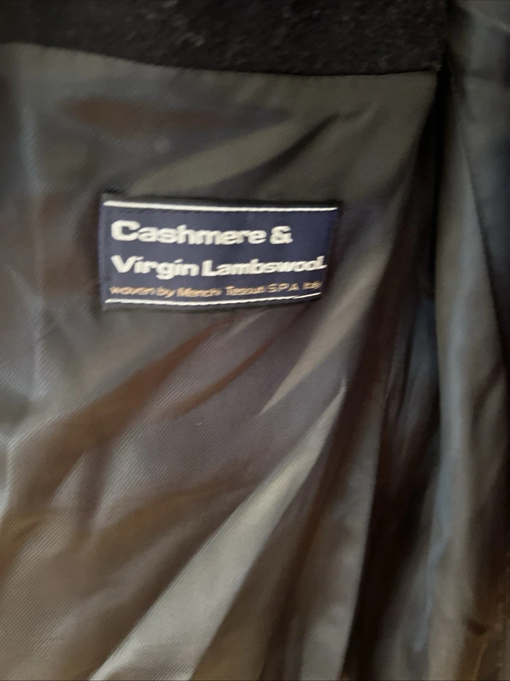 J. Philipp Designer Schwarz Mantel Lammwolle Kaschmir Herren Übergang 54 52 106 - Bild 4 von 4