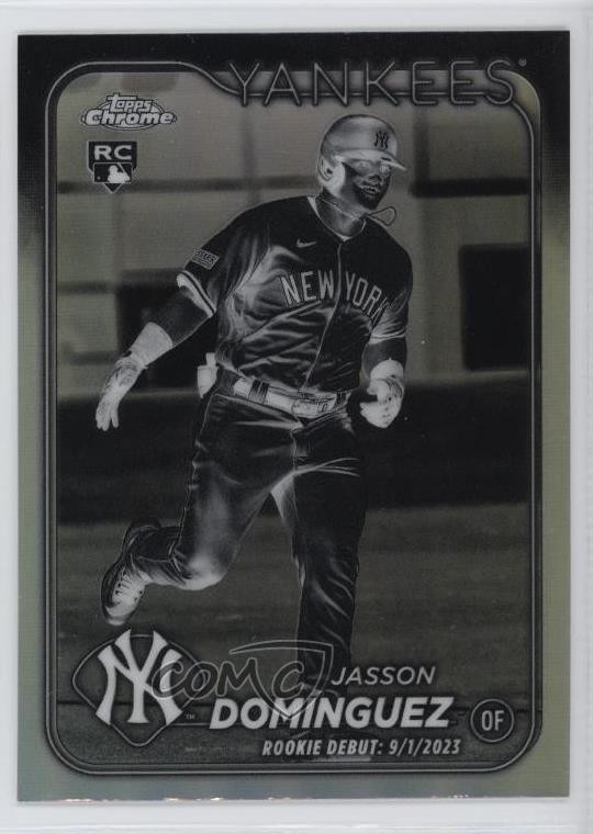 2024 Topps Chrome Update Rookie Debut Negative Refractor Jasson Dominguez 10b5