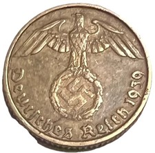 1939-B 🇩🇪 Germany 5 Reichspfennig Coin - Combined Shipping - Lot C80c