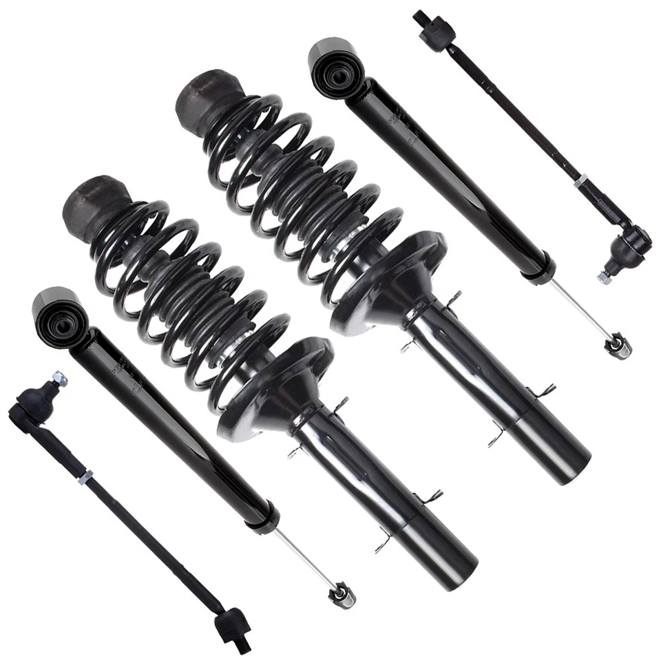 For Volkswagen Beetle Jetta Golf Front Rear Complete Struts Inner Outer Tie Rod - Image 3 of 4