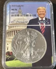 2020 $1 American Silver Eagle NGC MS70 45th President Trump Label .999 Silver
