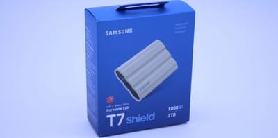 Samsung T7 Shield 2TB Portable SSD USB 3.2 Gen 2 MU-PE2T0K/AM Beige NEW Sealed