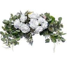 30 Inch Wedding Arch Flowers Rose Floral Swag Artificial Greenery Eucalyptus