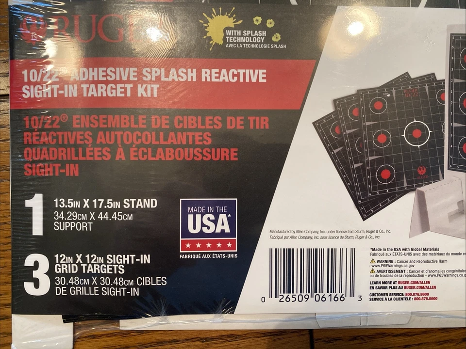PACOTE (4) Splattering Targets 3 Allen Ruger 10/22 & Darkotic NOVO LACRADO - Imagem 3 de 4