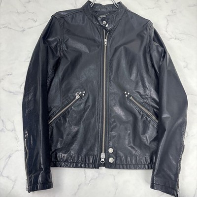 M Size Leather Jacket Special Item Monkey Time Ua Single Riders Soft Lamb