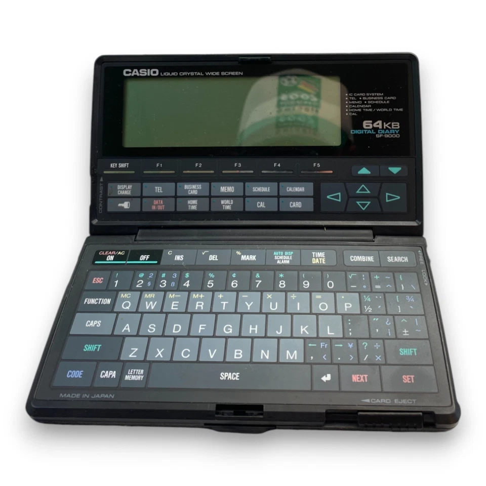 Casio SF-9000 Digital Diary Organizer 64KB – Vintage PDA Taschencomputer - Bild 3 von 3