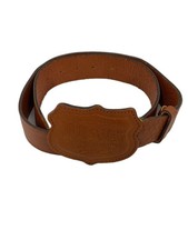DOLCE GABBANA Belt/36/Brown/Leather/Solid/Mens From Japan
