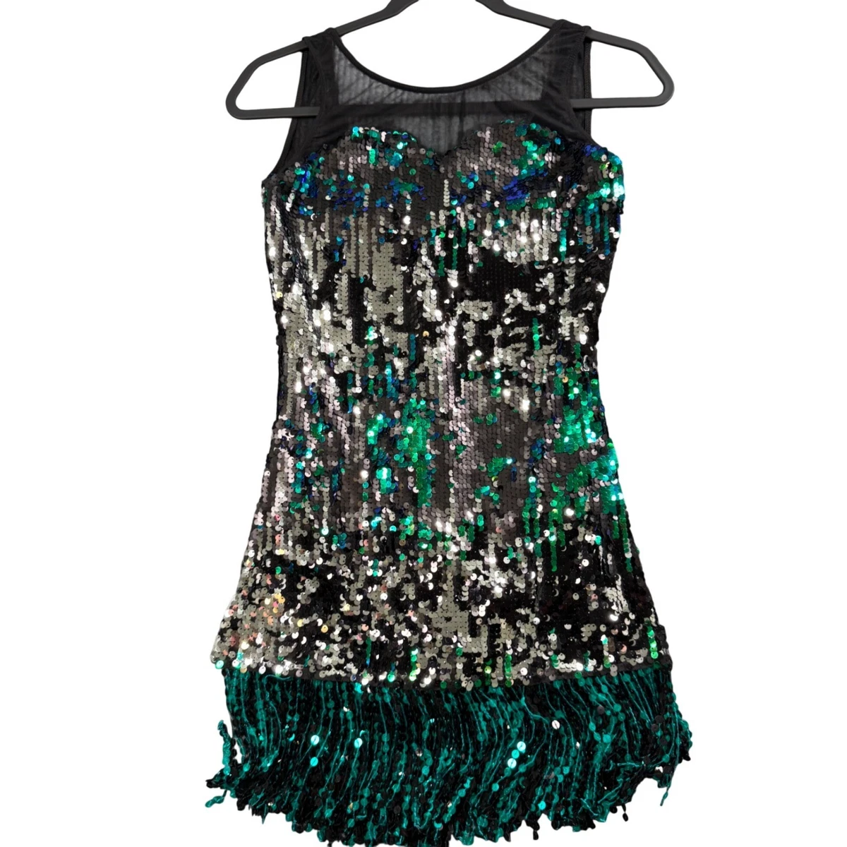 Fringe Silver Dresses for Women for sale | eBay