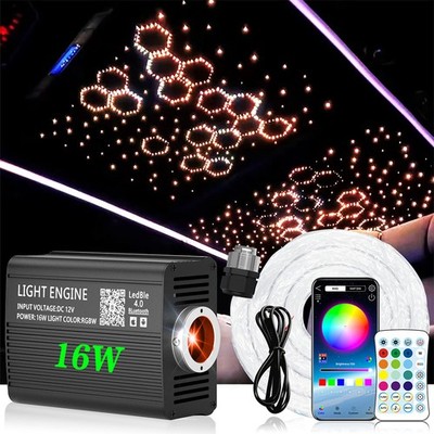 Twinkle&Meteor 16W LED Starlight Kit Fibers Optical Fiber Star Ceiling Sky Light