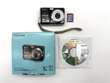 Fujifilm FinePix AX560 Black Compact Digital Camera 16MP 5x Zoom - Tested Works