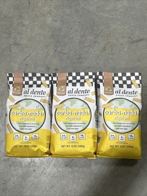Al Dente Carba-nada Cavatappi Pasta, 12 oz Bags, 3 Pack, All-Natural