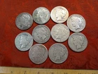 10 United States Morgan & Peace 90% Silver Dollars $1 (Culls) - No Reserve