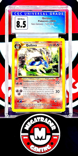 Quilava (1st Edition) graded CGC 8.5 for sale on eBay