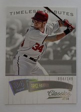 Panini 2014 Classics Bryce Harper #17 Silver Timeless Tributes #94/149 Nationals