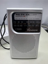 Vondior Pocket  Radio - Emergency NOAA/AM/FM Battery Operated Portable Radio