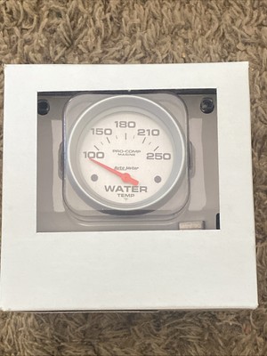 Auto Meter 200763-33 Pro-Comp Ultra Lite Marine Water Temperature Gauge Diameter