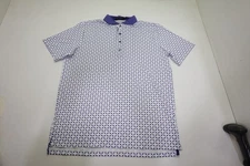 Greyson Golf Floral WOlf Jungle Polo Mens Size Medium Arctic 984J 01276864 New