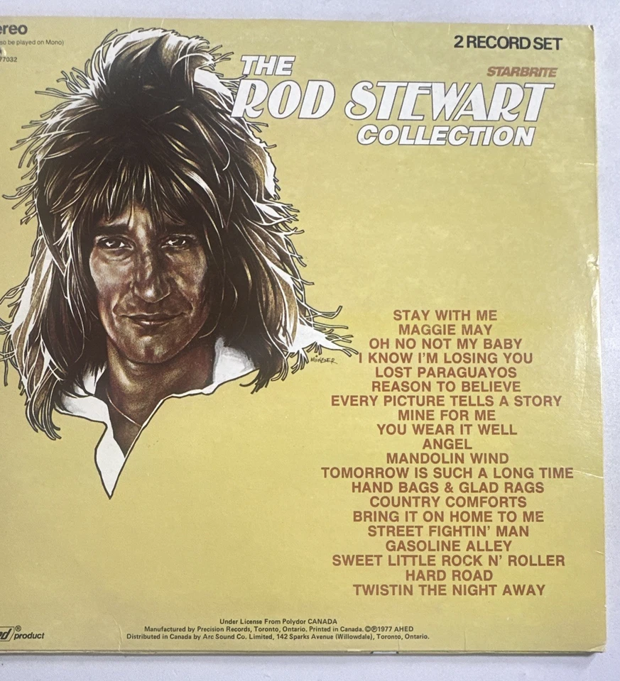 ROD STEWART - THE ROD STEWART COLLECTION - 2 X VINYL LP RECORD -1977 -TVLP 77032 - Image 3 of 4