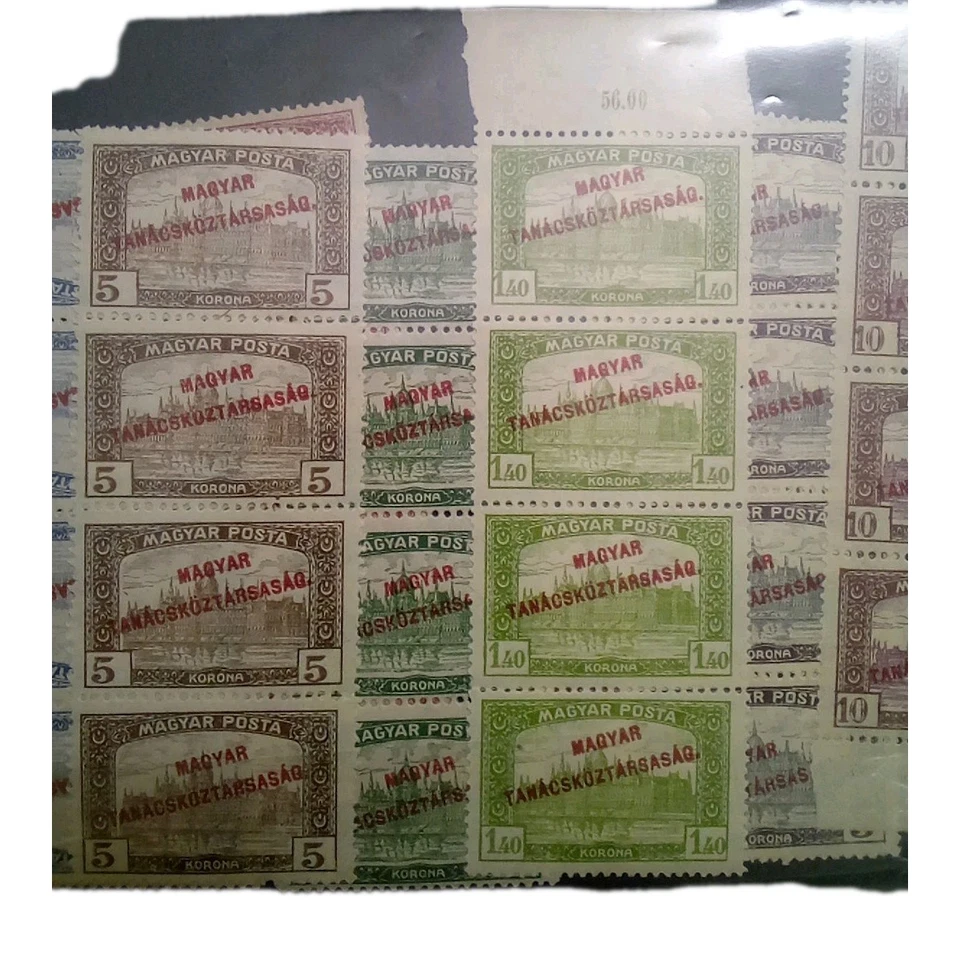 Large Hungarian Stamp Lot. Scott's 518...1898. Used to MH. To original Gum NH - Image 4 of 4