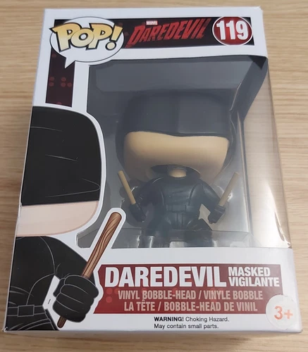 Funko Pop 119 Daredevil Masked Vigilante With Pop Protector Sent Via Royal Mail