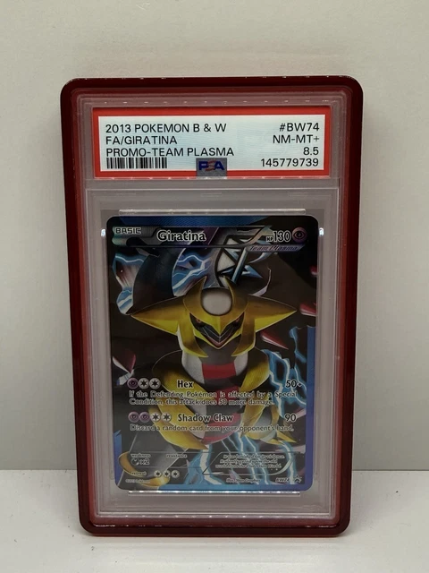 Pokemon Giratina Team Plasma BW74 2013 Black & White Promo Full Art Holo PSA 8.5