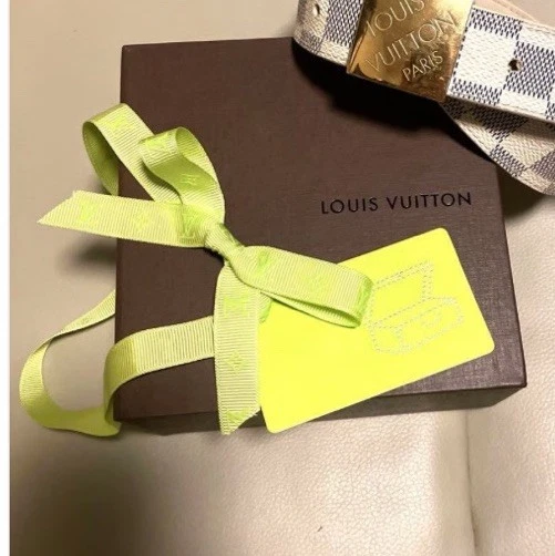 (2X) LOTE de cinta Louis Vuitton [Ltd. Edición] DOS YARDAS Vacaciones Verde Neón Difícil de Encontrar Foto 4 de 4