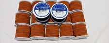 Leather Cord 25 Yards Spool of Medium Brown Suede leather cord, Realeather cord