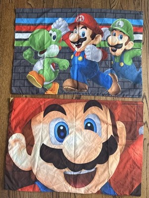 Super Mario Yoshi Luigi Standard Size Pillowcase Double Sided Set Of 2